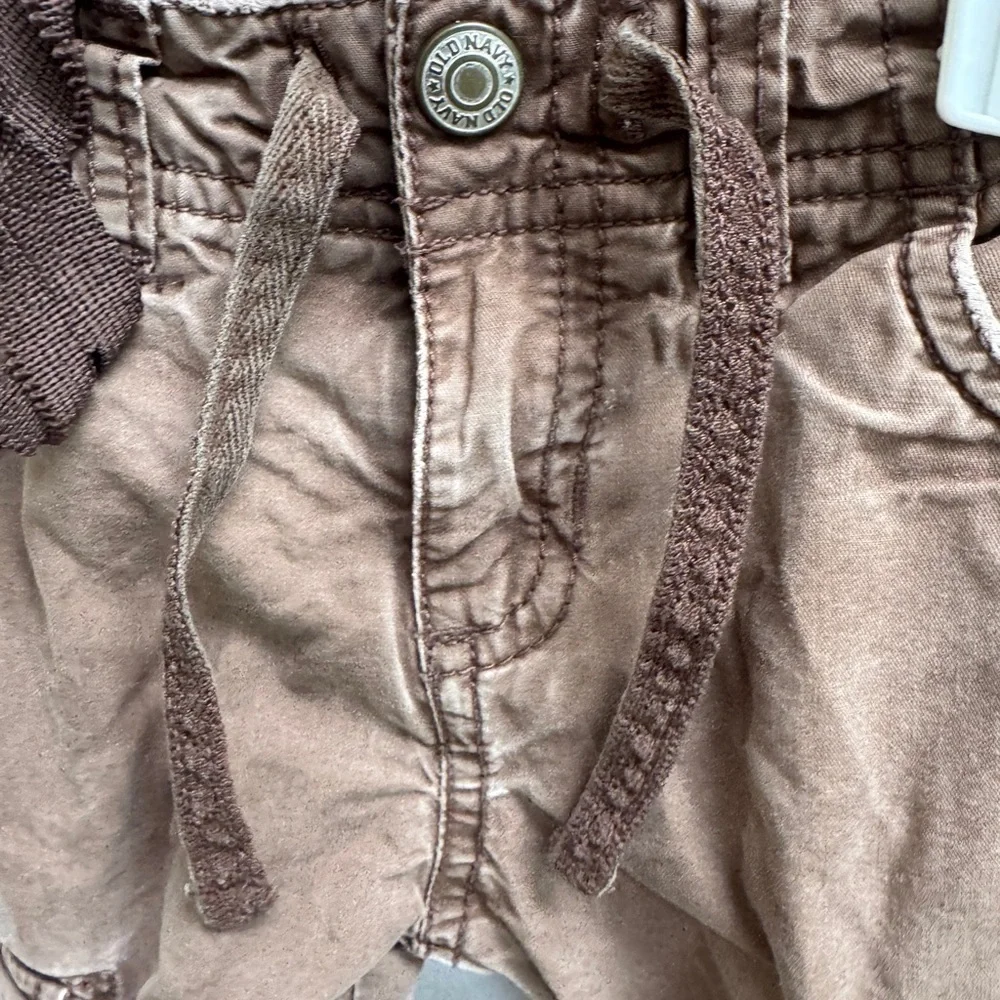 Old Navy 2T Girls Kids'  Brown Cargo Pants with Pockets- Play Condition
